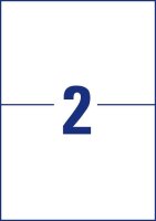AVERY Zweckform Etiketten 3655-200 weiß 210,0 x 148,0 mm, 220 Blatt