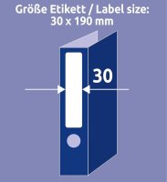 AVERY Zweckform Einsteck-Rückenschilder weiß für 4,5 cm Rückenbreite, 90 St.