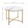 HAKU Möbel Beistelltisch rund MDF-Platte gold-weiß 60,0 x 60,0 x 45,0 cm, 1 St.