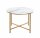 HAKU Möbel Beistelltisch rund MDF-Platte gold-weiß 60,0 x 60,0 x 45,0 cm, 1 St.