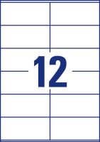 AVERY Zweckform Etiketten 3424-10 weiß 105,0 x 48,0 mm, 10 Blatt