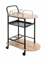 HAKU Möbel Servierwagen braun, schwarz 65,0 x 35,0 x...