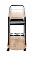 HAKU Möbel Servierwagen braun, schwarz 65,0 x 35,0 x 83,0 cm