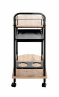 HAKU Möbel Servierwagen braun, schwarz 65,0 x 35,0 x 83,0 cm