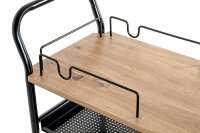 HAKU Möbel Servierwagen braun, schwarz 65,0 x 35,0 x 83,0 cm