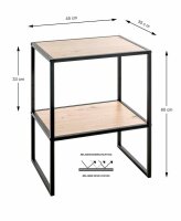 HAKU Möbel Beistelltisch rechteckig MDF-Platte...