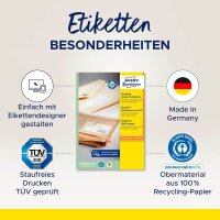 AVERY Zweckform Etiketten LR3483-10 weiß 105,0 x 148,0 mm, 10 Blatt