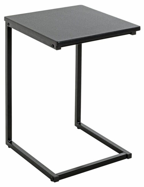 HAKU Möbel Beistelltisch rechteckig MDF-Platte schwarz 33,0 x 35,0 x 60,0 cm, 1 St.