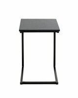 HAKU Möbel Beistelltisch rechteckig MDF-Platte schwarz 33,0 x 35,0 x 60,0 cm, 1 St.