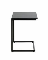 HAKU Möbel Beistelltisch rechteckig MDF-Platte schwarz 33,0 x 35,0 x 60,0 cm, 1 St.