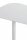 HAKU Möbel Beistelltisch oval Metall weiß 53,0 x 38,0 x 60,0 cm, 1 St.