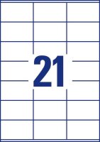 AVERY Zweckform Etiketten 3481-10 weiß 70,0 x 41,0 mm, 10 Blatt