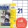 AVERY Zweckform Etiketten 3481-10 weiß 70,0 x 41,0 mm, 10 Blatt