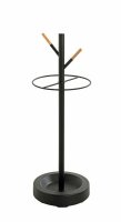 HAKU Möbel Schirmständer 52551 schwarz, Stahl