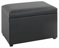 HAKU Möbel Sitztruhe 52524 schwarz Kunstleder 58,0 cm