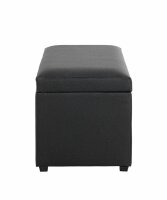 HAKU Möbel Sitztruhe 52524 schwarz Kunstleder 58,0 cm