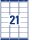 AVERY Zweckform Adressetiketten 7160-10 weiß 63,5 x 38,1 mm, 10 Blatt