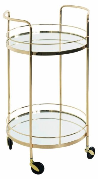 HAKU Möbel Servierwagen gold 48,0 x 48,0 x 80,0 cm