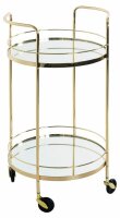 HAKU Möbel Servierwagen gold 48,0 x 48,0 x 80,0 cm