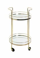 HAKU Möbel Servierwagen gold 48,0 x 48,0 x 80,0 cm
