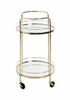 HAKU Möbel Servierwagen gold 48,0 x 48,0 x 80,0 cm