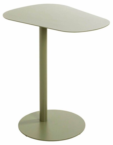 HAKU Möbel Beistelltisch oval Metall grün 53,0 x 38,0 x 60,0 cm, 1 St.
