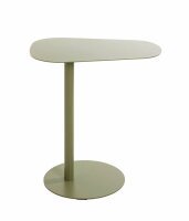HAKU Möbel Beistelltisch oval Metall grün 53,0 x 38,0 x 60,0 cm, 1 St.