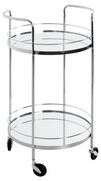 HAKU Möbel Servierwagen chrom 48,0 x 48,0 x 80,0 cm