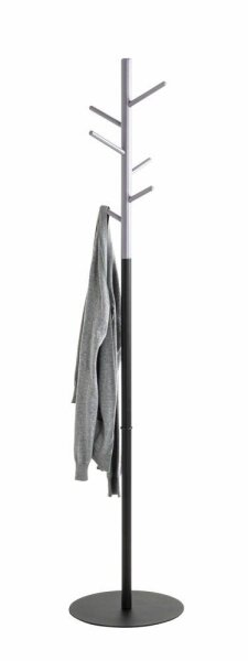 HAKU Möbel Kleiderständer 54524 schwarz Metall 6 Haken 36,0 x 170,0 cm, 1 St.
