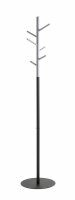 HAKU Möbel Kleiderständer 54524 schwarz Metall 6 Haken 36,0 x 170,0 cm, 1 St.