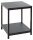 HAKU Möbel Beistelltisch rechteckig MDF-Platte schwarz 38,0 x 38,0 x 47,0 cm, 1 St.