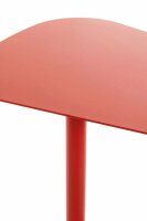 HAKU Möbel Beistelltisch oval Metall rot 53,0 x 38,0 x 60,0 cm, 1 St.
