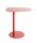 HAKU Möbel Beistelltisch oval Metall rot 53,0 x 38,0 x 60,0 cm, 1 St.
