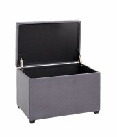 HAKU Möbel Sitztruhe 54145 grau Stoff 58,0 cm
