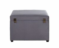 HAKU Möbel Sitztruhe 54145 grau Stoff 58,0 cm
