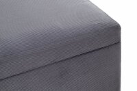HAKU Möbel Sitztruhe 54145 grau Stoff 58,0 cm