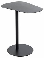 HAKU Möbel Beistelltisch oval Metall schwarz 53,0 x...