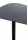 HAKU Möbel Beistelltisch oval Metall schwarz 53,0 x 38,0 x 60,0 cm, 1 St.