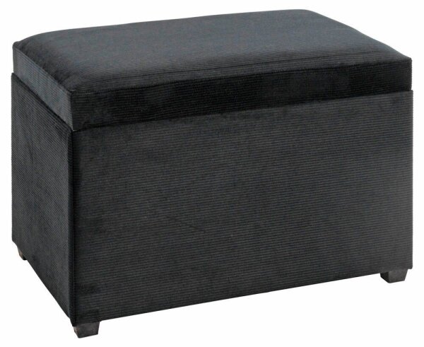 HAKU Möbel Sitztruhe 54545 schwarz Stoff 58,0 cm