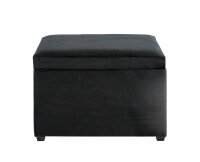 HAKU Möbel Sitztruhe 54545 schwarz Stoff 58,0 cm