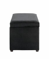 HAKU Möbel Sitztruhe 54545 schwarz Stoff 58,0 cm