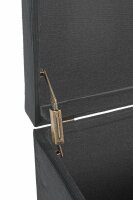 HAKU Möbel Sitztruhe 54545 schwarz Stoff 58,0 cm