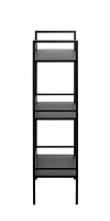 HAKU Möbel Beistellregal schwarz 35,0 x 25,0 x 95,0 cm, 1 St.