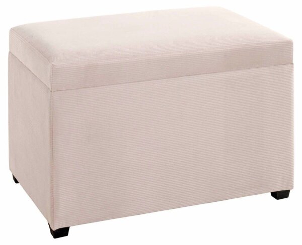 HAKU Möbel Sitztruhe 54945 creme Stoff 58,0 cm