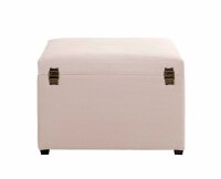 HAKU Möbel Sitztruhe 54945 creme Stoff 58,0 cm
