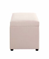 HAKU Möbel Sitztruhe 54945 creme Stoff 58,0 cm