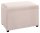 HAKU Möbel Sitztruhe 54945 creme Stoff 58,0 cm
