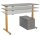 HAMMERBACHER XMST16 elektrisch höhenverstellbarer Schreibtisch grafit rechteckig, T-Fuß-Gestell gold 160,0 x 80,0 cm