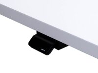 HAMMERBACHER XMST19 elektrisch höhenverstellbarer Schreibtisch grafit rechteckig, T-Fuß-Gestell gold 180,0 x 80,0 cm