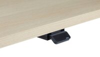 HAMMERBACHER XMST16 elektrisch höhenverstellbarer Schreibtisch eiche rechteckig, T-Fuß-Gestell gold 160,0 x 80,0 cm